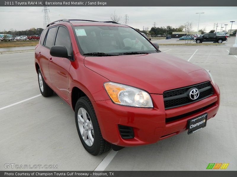 Barcelona Red Metallic / Sand Beige 2011 Toyota RAV4 I4