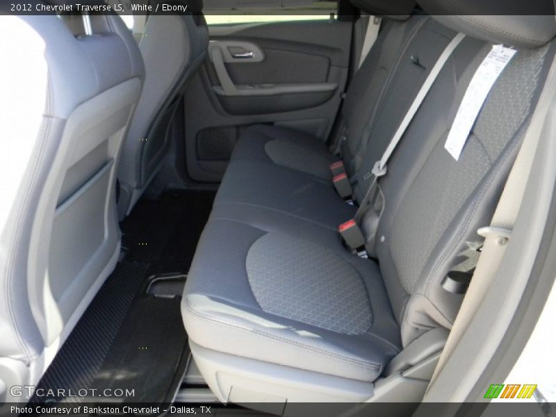 White / Ebony 2012 Chevrolet Traverse LS