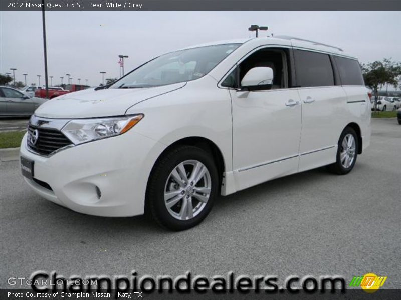 Pearl White / Gray 2012 Nissan Quest 3.5 SL