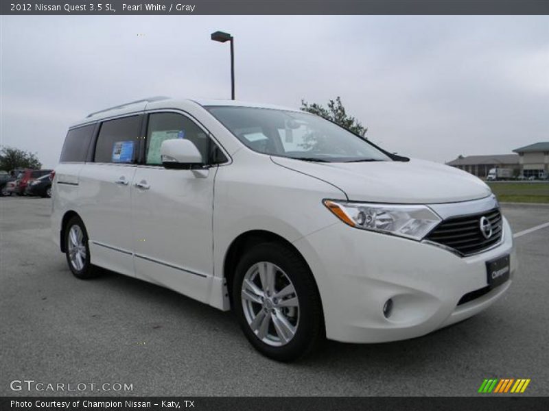 Pearl White / Gray 2012 Nissan Quest 3.5 SL