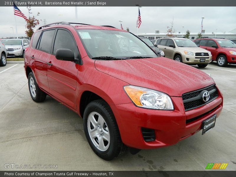 Barcelona Red Metallic / Sand Beige 2011 Toyota RAV4 I4