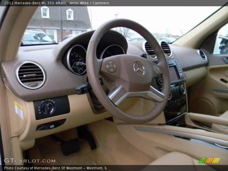 Arctic White / Cashmere 2011 Mercedes-Benz ML 350 4Matic
