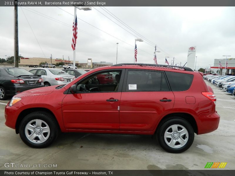 Barcelona Red Metallic / Sand Beige 2011 Toyota RAV4 I4