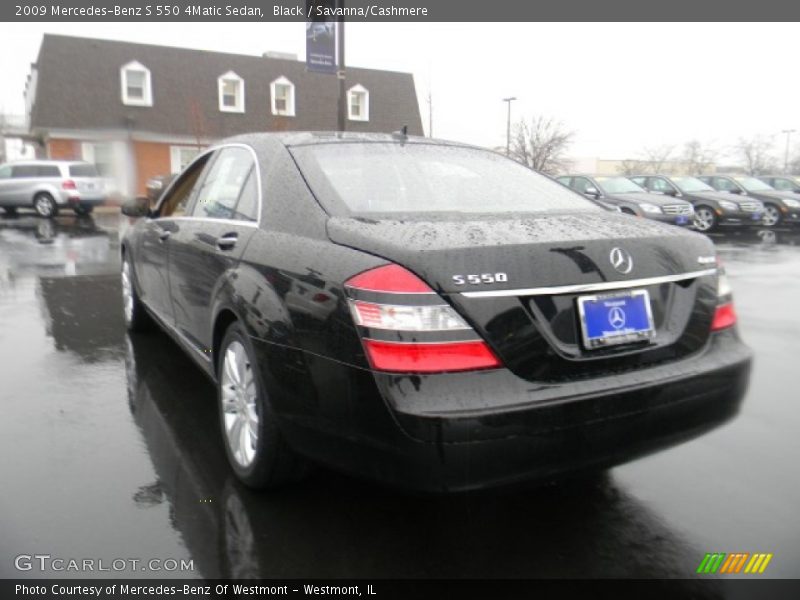 Black / Savanna/Cashmere 2009 Mercedes-Benz S 550 4Matic Sedan