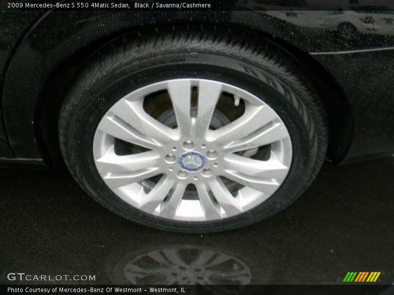 Black / Savanna/Cashmere 2009 Mercedes-Benz S 550 4Matic Sedan