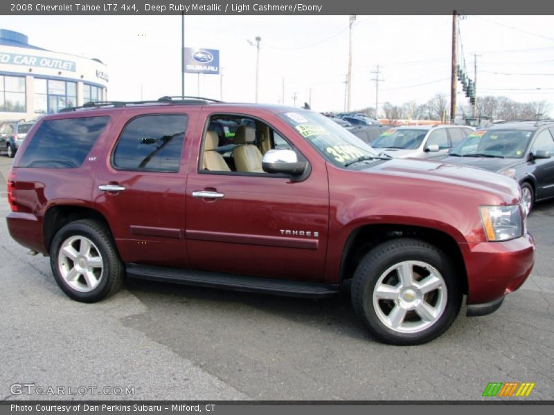 Deep Ruby Metallic / Light Cashmere/Ebony 2008 Chevrolet Tahoe LTZ 4x4