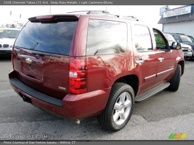 Deep Ruby Metallic / Light Cashmere/Ebony 2008 Chevrolet Tahoe LTZ 4x4