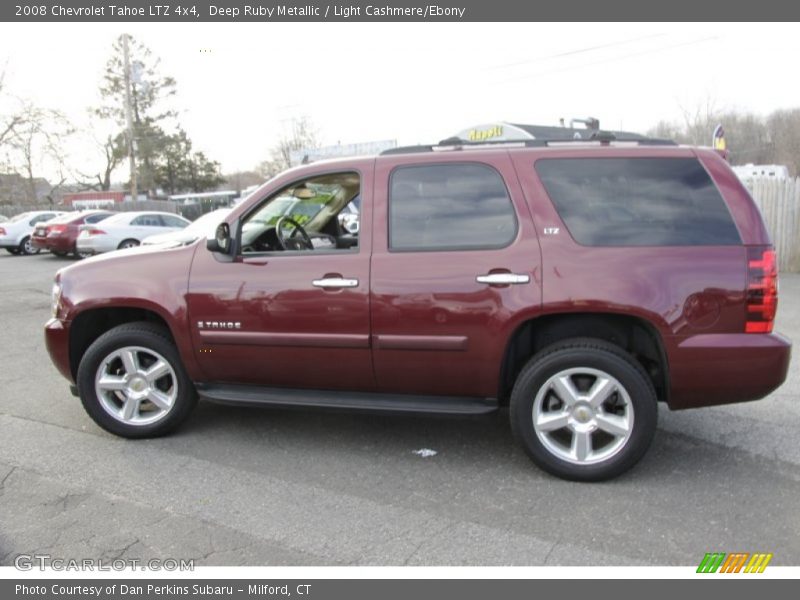 Deep Ruby Metallic / Light Cashmere/Ebony 2008 Chevrolet Tahoe LTZ 4x4