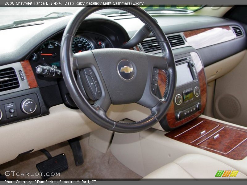 Deep Ruby Metallic / Light Cashmere/Ebony 2008 Chevrolet Tahoe LTZ 4x4