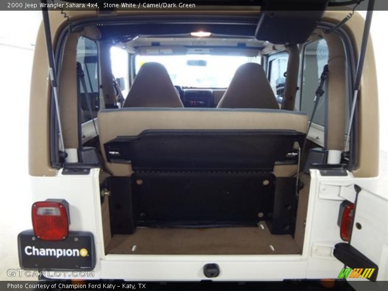 Stone White / Camel/Dark Green 2000 Jeep Wrangler Sahara 4x4
