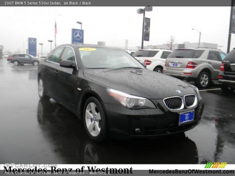 Jet Black / Black 2007 BMW 5 Series 530xi Sedan