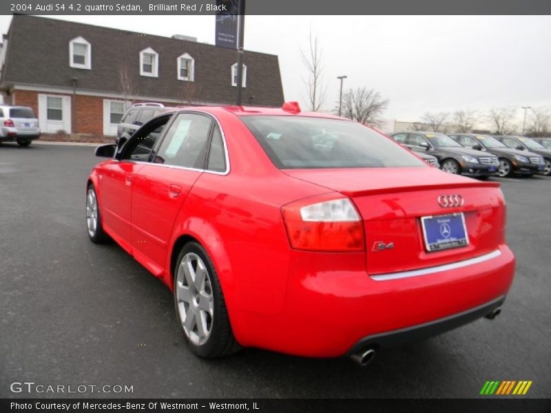 Brilliant Red / Black 2004 Audi S4 4.2 quattro Sedan