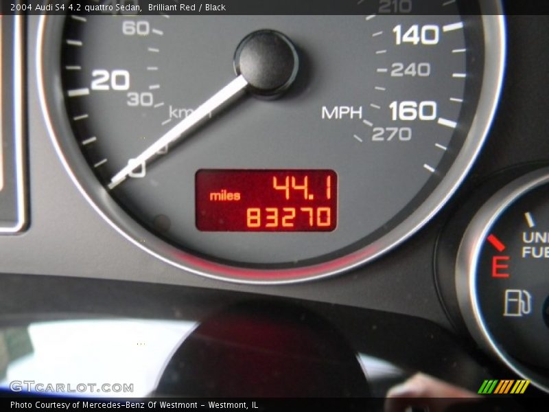 Brilliant Red / Black 2004 Audi S4 4.2 quattro Sedan