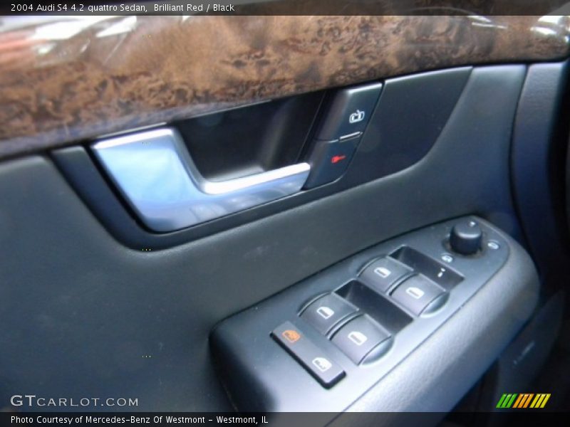 Brilliant Red / Black 2004 Audi S4 4.2 quattro Sedan