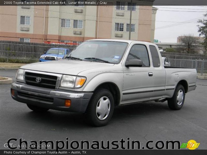 Lunar Mist Metallic / Gray 2000 Toyota Tacoma Extended Cab 4x4