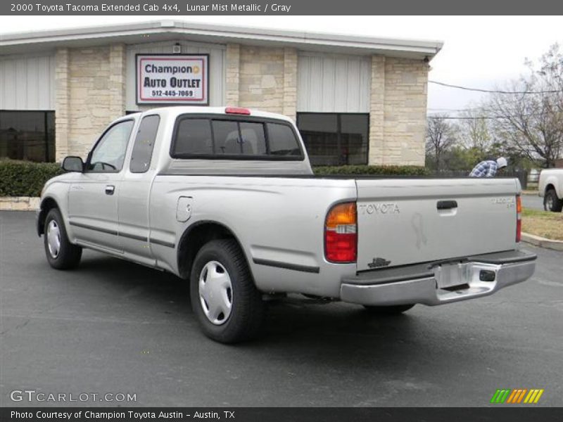 Lunar Mist Metallic / Gray 2000 Toyota Tacoma Extended Cab 4x4