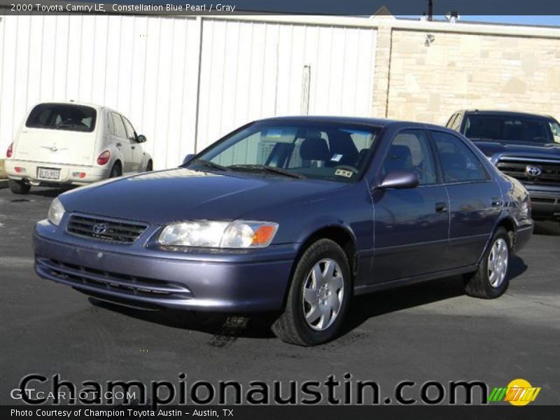 Constellation Blue Pearl / Gray 2000 Toyota Camry LE
