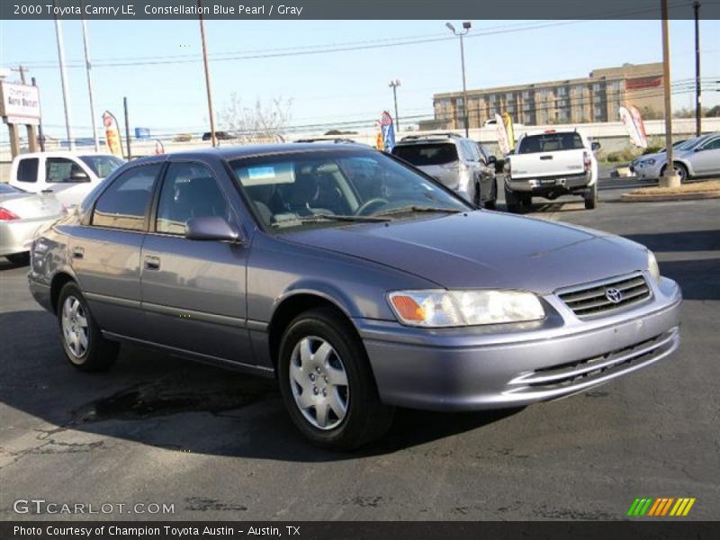 Constellation Blue Pearl / Gray 2000 Toyota Camry LE