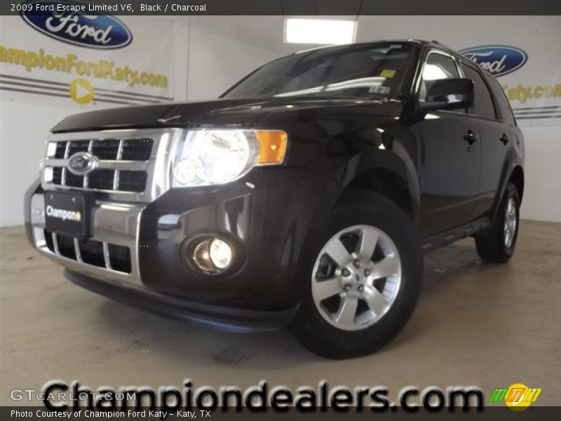 Black / Charcoal 2009 Ford Escape Limited V6