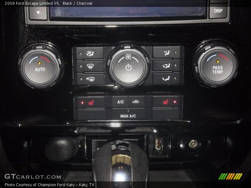 Black / Charcoal 2009 Ford Escape Limited V6