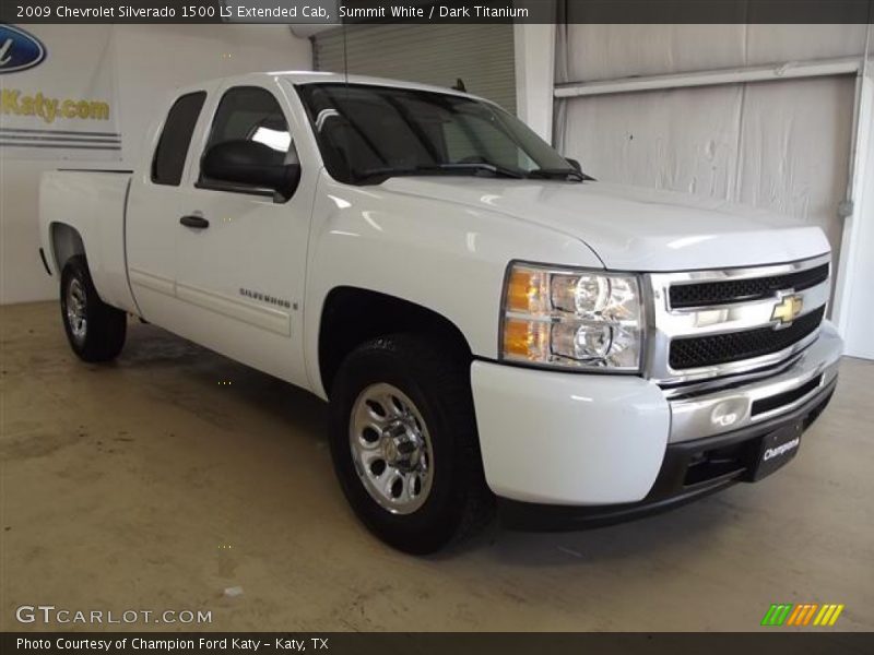 Summit White / Dark Titanium 2009 Chevrolet Silverado 1500 LS Extended Cab