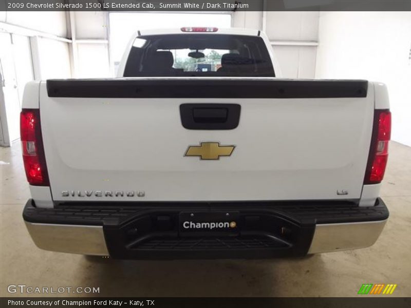 Summit White / Dark Titanium 2009 Chevrolet Silverado 1500 LS Extended Cab