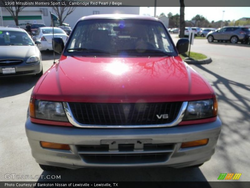 Cambridge Red Pearl / Beige 1998 Mitsubishi Montero Sport LS