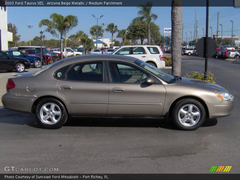 Arizona Beige Metallic / Medium Parchment 2003 Ford Taurus SES