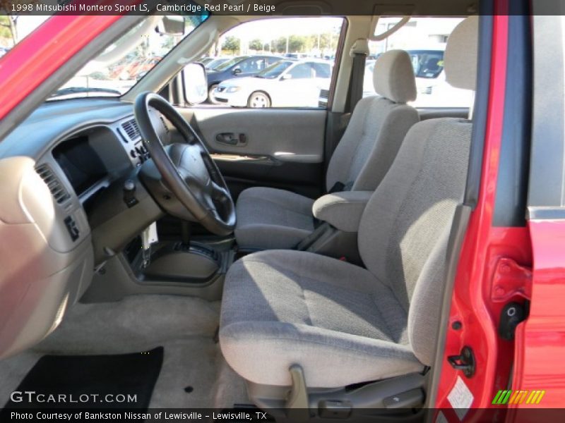 Cambridge Red Pearl / Beige 1998 Mitsubishi Montero Sport LS