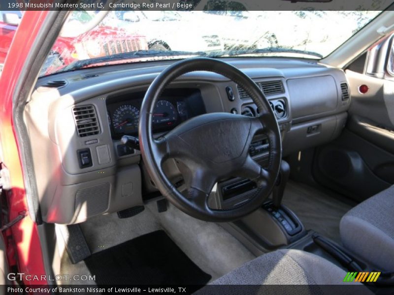 Cambridge Red Pearl / Beige 1998 Mitsubishi Montero Sport LS