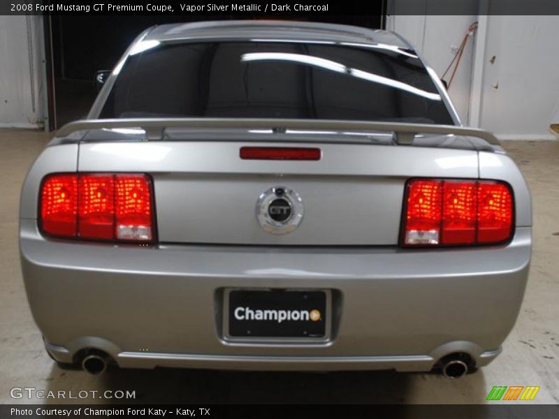 Vapor Silver Metallic / Dark Charcoal 2008 Ford Mustang GT Premium Coupe
