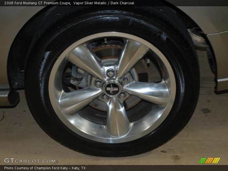 Vapor Silver Metallic / Dark Charcoal 2008 Ford Mustang GT Premium Coupe