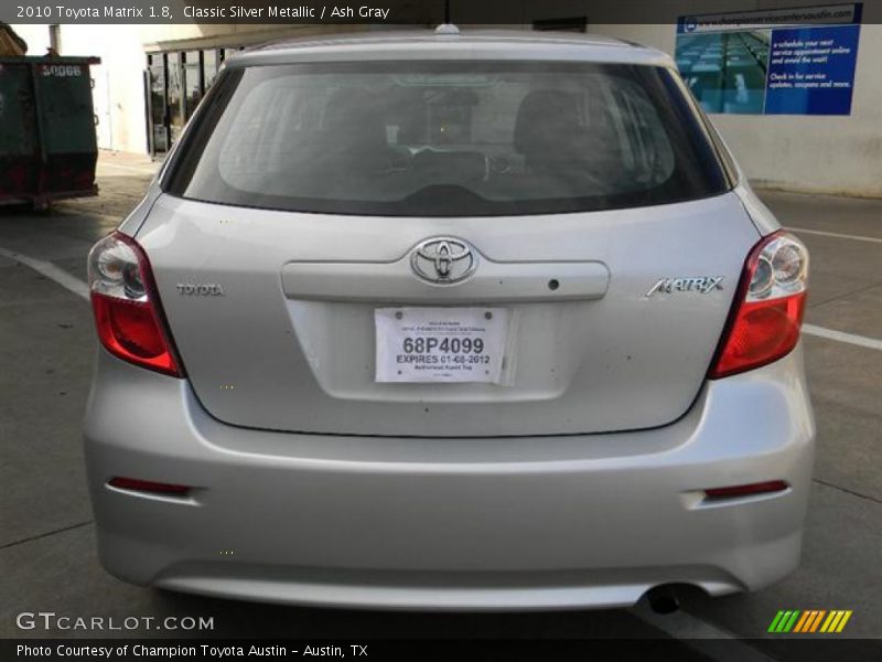 Classic Silver Metallic / Ash Gray 2010 Toyota Matrix 1.8