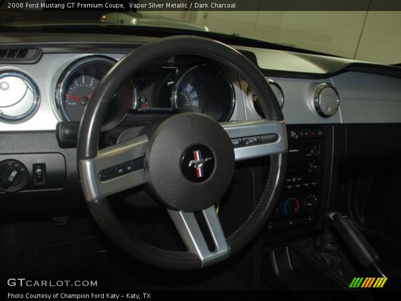 Vapor Silver Metallic / Dark Charcoal 2008 Ford Mustang GT Premium Coupe