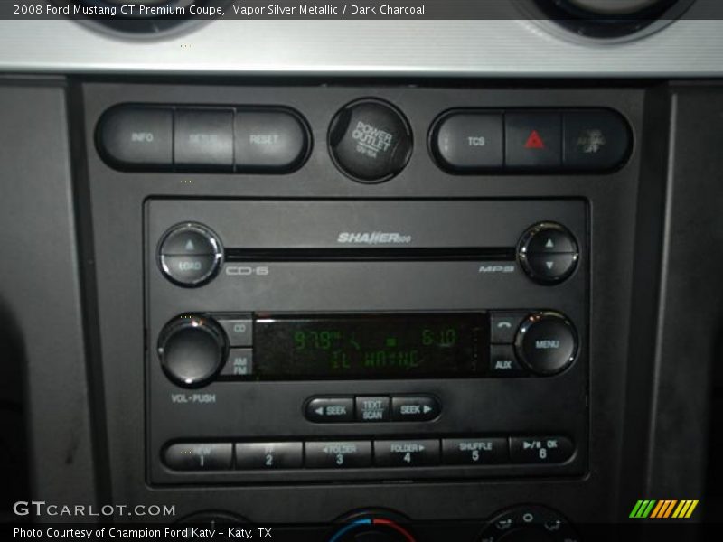 Vapor Silver Metallic / Dark Charcoal 2008 Ford Mustang GT Premium Coupe