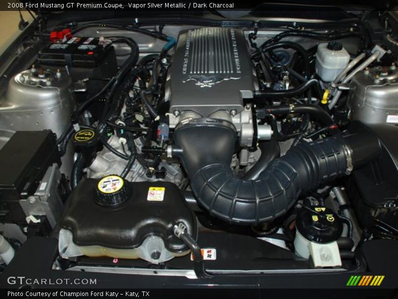 Vapor Silver Metallic / Dark Charcoal 2008 Ford Mustang GT Premium Coupe