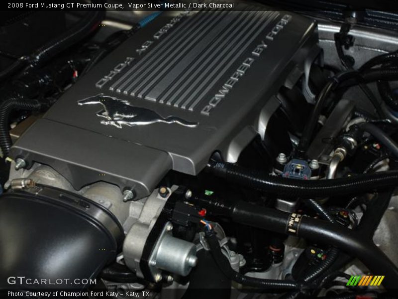 Vapor Silver Metallic / Dark Charcoal 2008 Ford Mustang GT Premium Coupe