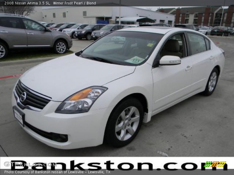 Winter Frost Pearl / Blond 2008 Nissan Altima 3.5 SL