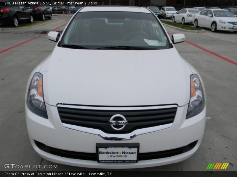 Winter Frost Pearl / Blond 2008 Nissan Altima 3.5 SL