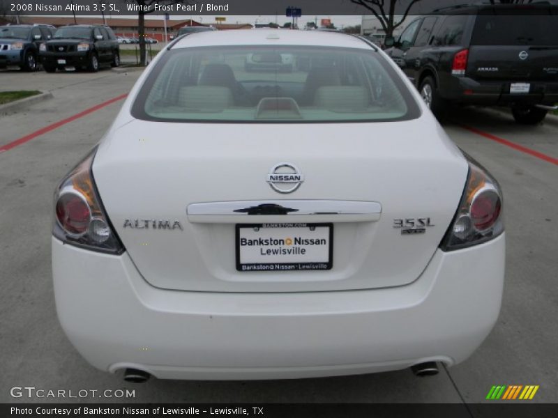 Winter Frost Pearl / Blond 2008 Nissan Altima 3.5 SL