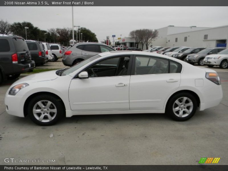 Winter Frost Pearl / Blond 2008 Nissan Altima 3.5 SL