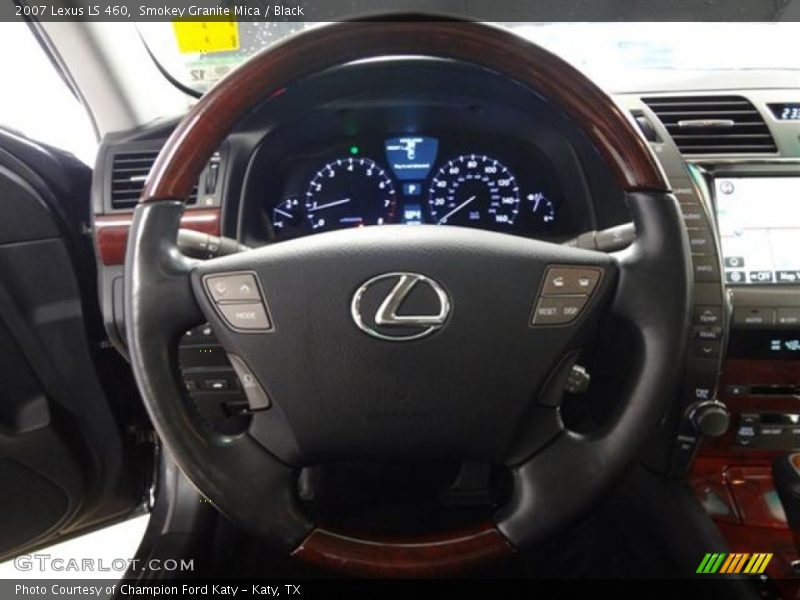 Smokey Granite Mica / Black 2007 Lexus LS 460