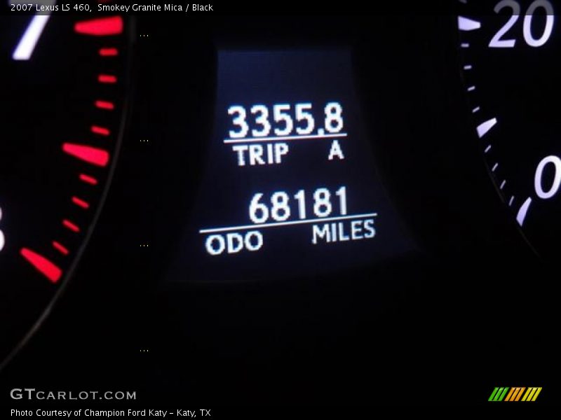 Smokey Granite Mica / Black 2007 Lexus LS 460