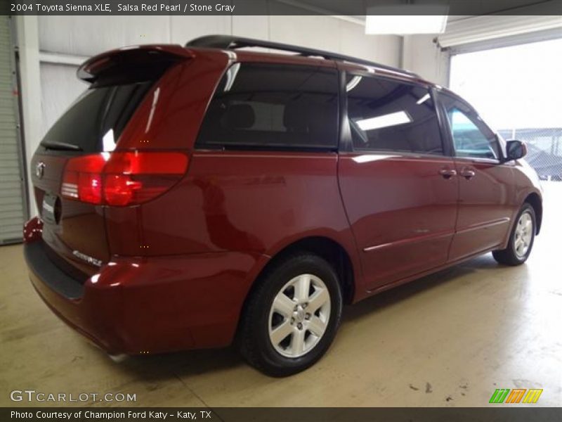 Salsa Red Pearl / Stone Gray 2004 Toyota Sienna XLE