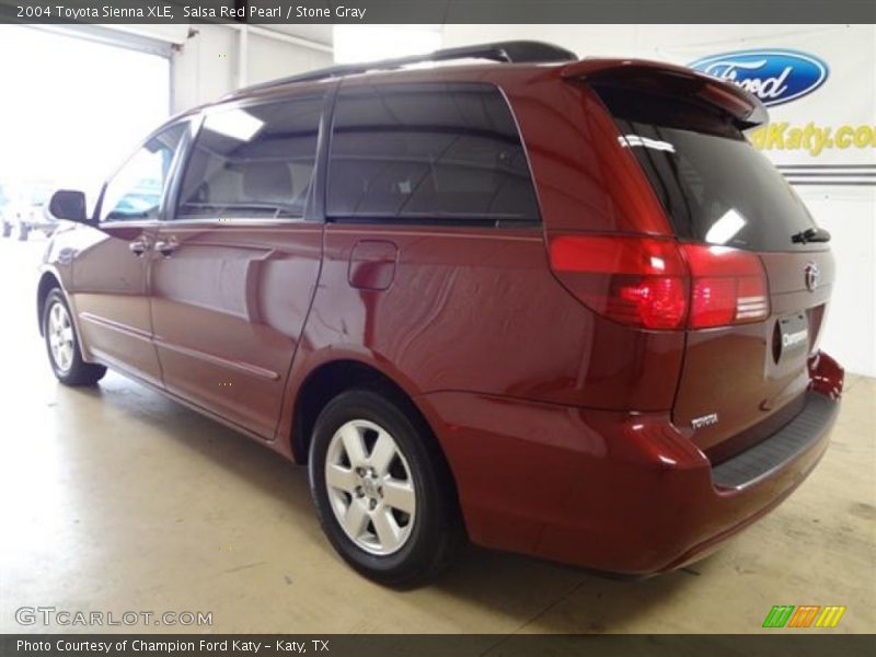 Salsa Red Pearl / Stone Gray 2004 Toyota Sienna XLE