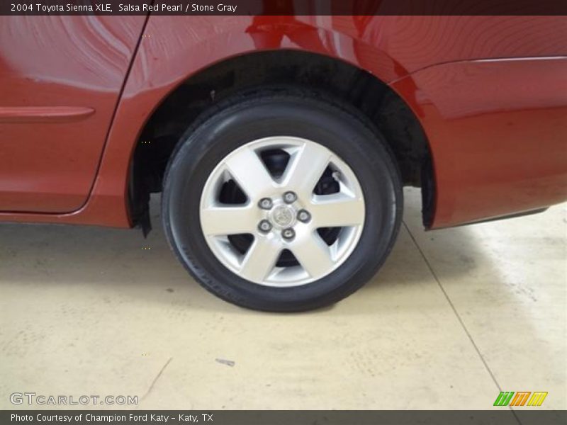 Salsa Red Pearl / Stone Gray 2004 Toyota Sienna XLE