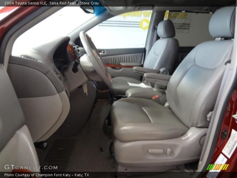 Salsa Red Pearl / Stone Gray 2004 Toyota Sienna XLE