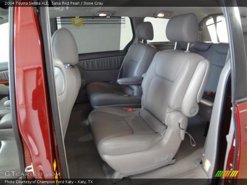 Salsa Red Pearl / Stone Gray 2004 Toyota Sienna XLE