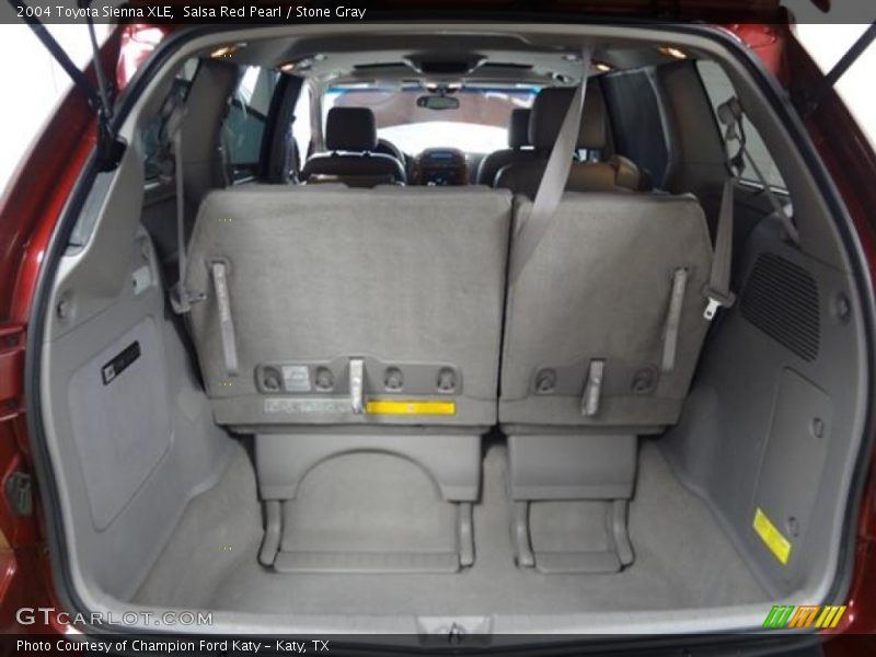 Salsa Red Pearl / Stone Gray 2004 Toyota Sienna XLE