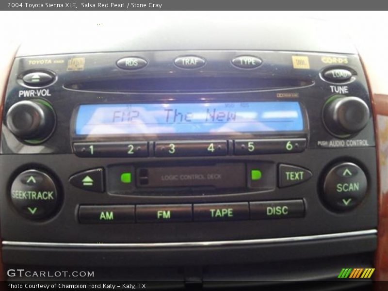 Salsa Red Pearl / Stone Gray 2004 Toyota Sienna XLE